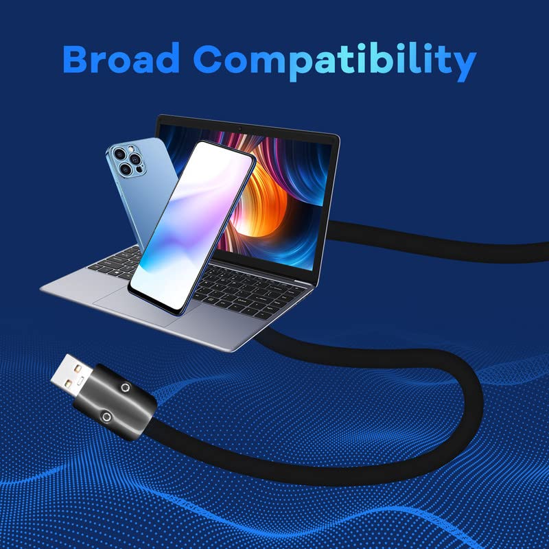 Revolutionary 8.5 FT Samurai Edition USB-C Cable – Ultra-Durable Black Chubby Design for 240 W Fast Charging, Perfectly Compatible with i Phone 16/15, i Pad, Mac Book & Galaxy Series, Stylish Silicone Build for Everyday Reliability and Optimal Performance