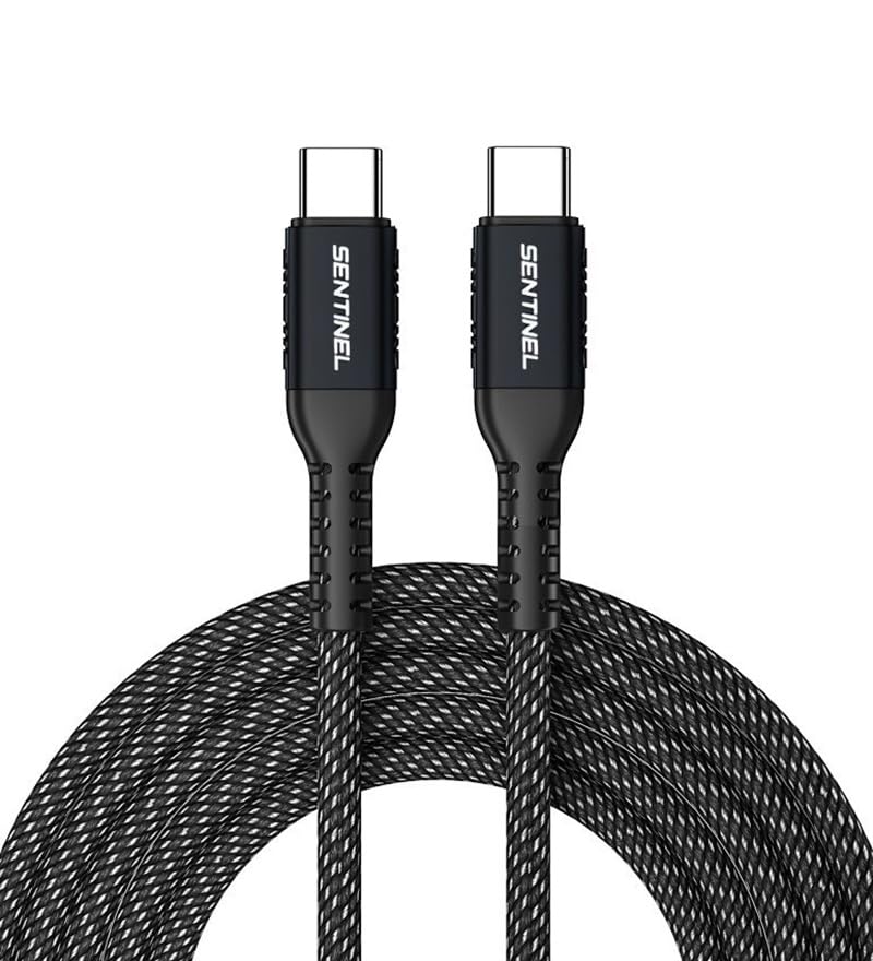 High-Speed 6 FT USB-C to USB-C PD 100 W Charging Cable – 2 Pack, Durable Nylon Braided Design for Optimal Compatibility and Performance, Perfect for Laptops, Smartphones, and Tablets