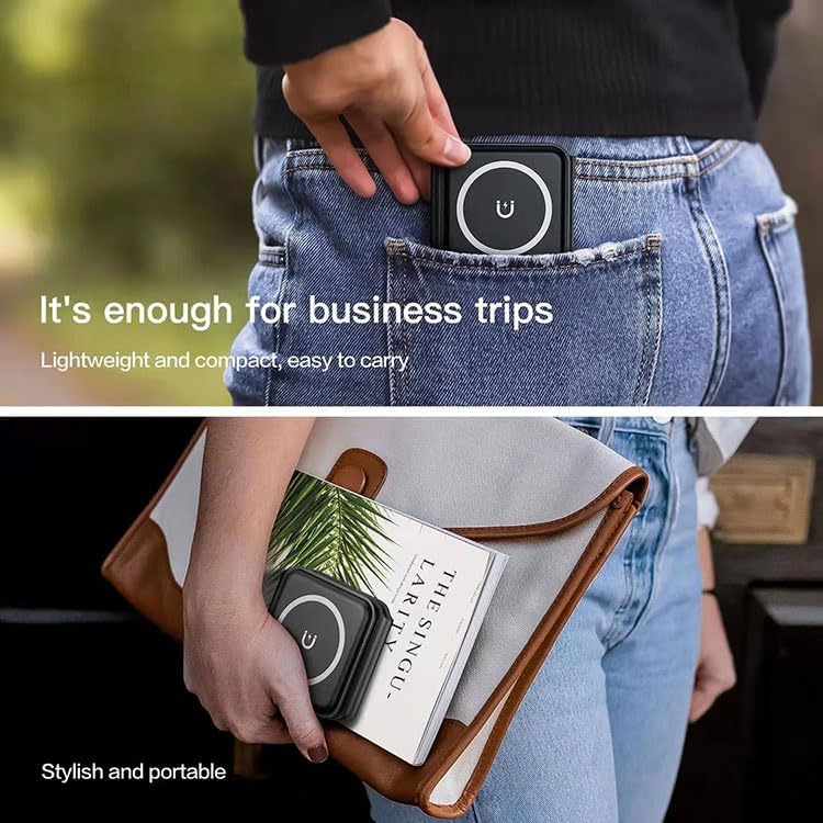 Revolutionize Your Charging Routine with the 3-in-1 Magnetic Wireless Charger Dock for Apple Devices – Portable Foldable Design for Fast Charging i Phone 12-16, Apple Watch & Air Pods – Sleek Black Finish for Home & Travel Convenience – Ultimate Multi-Device Charging Solution