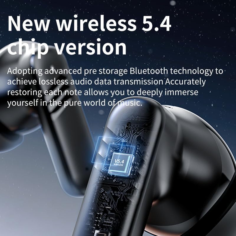 Elevate Your Audio Experience with LX-30 Bluetooth Earbuds: Premium ANC+ENC Noise Cancellation, Touch-Control Interface for Effortless Navigation, and IPX4 Waterproof Design for Ultimate Performance and Compatibility Across Devices