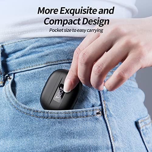 PSIER Wireless Sports Earbuds with Bluetooth 5.3 – Open Ear Headphones Featuring Digital Display Charging Case, 40 Hours Playtime, and Ergonomic Earhooks for Ultimate Comfort During Running, Walking, and Workouts – Enhance Your Audio Experience While Staying Aware of Surroundings