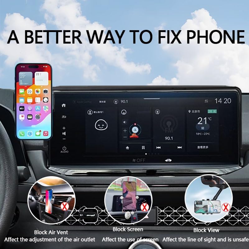Elevate Your Nissan Driving Experience with the Ultimate 8-Inch Screen Car Phone Holder for 2021-2025 Rogue, 2020-2025 Sentra, and 2019-2025 Altima – Hands-Free, Durable Mount for Seamless Integration and Enhanced Safety, Effortless Installation, and Adjustable Viewing Angles