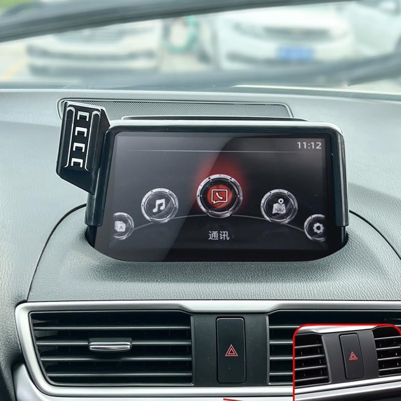 Mazda 3 Car Phone Holder (2014-2024) – Premium Vent Mount for 7-Inch Navigation Screens – Hands-Free Access for Calls & GPS – Adjustable Cradle for All Phone Sizes – Durable & Stylish Interior Accessory for Safe Driving Solutions