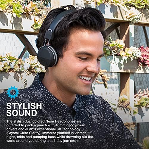 Discover the JLab Neon Folding On-Ear Headphones in Black – Your Ultimate Audio Companion for Travel and Daily Use | Lightweight Design with Tangle-Free Cord for Effortless Portability | Advanced Noise Isolation Technology for Uninterrupted Listening | Powered by 40 mm Neodymium Drivers for Rich, Crystal-Clear Sound | Ergonomic Fit with Plush Cushions for Extended Comfort | Perfect for Music Lovers, Commuters, and Home Relaxation