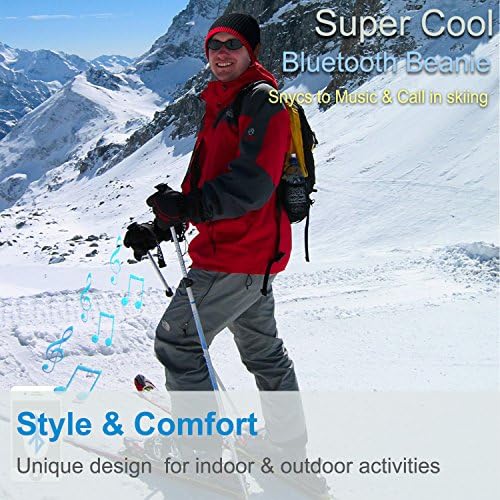 Bluetooth Beanie with Washable Wireless Headphones – Ultimate Outdoor Gear Featuring Bluetooth 5.0 for Crystal Clear Sound and Hands-Free Calls, Perfect for Hiking, Jogging, and Chill Days Outdoors