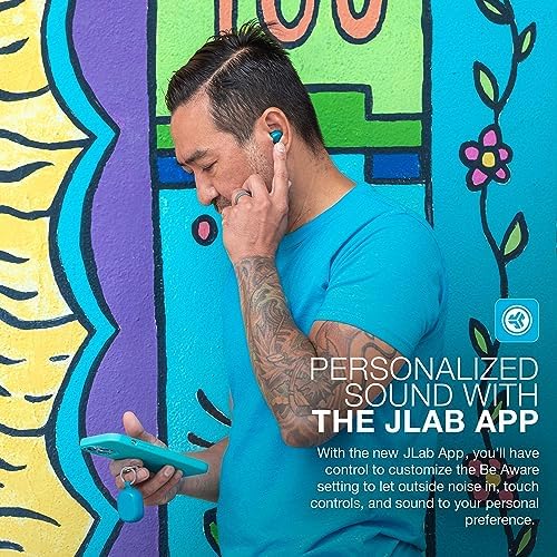 JLab JBuds Mini Tones True Wireless Earbuds – Ultra-Lightweight Bluetooth Earbuds with IP55 Sweat & Dust Resistance, Seamless Multipoint Connectivity for Effortless Device Switching, Enhanced Be Aware Audio for Safety, and Customizable EQ Modes for Superior Sound and Clear Calls, Ideal for Active Lifestyles and Everyday Adventures