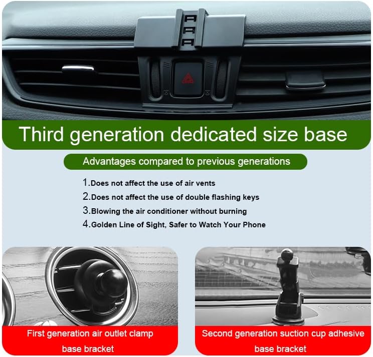 Nissan Rogue 8-Inch Touchscreen Car Phone Holder | Hands-Free Auto Lock Mount for 2021-2025 Models | Secure Smartphone Cradle for Safe Driving | Easy Tool-Free Installation | Enhance Navigation & Connectivity While You Drive