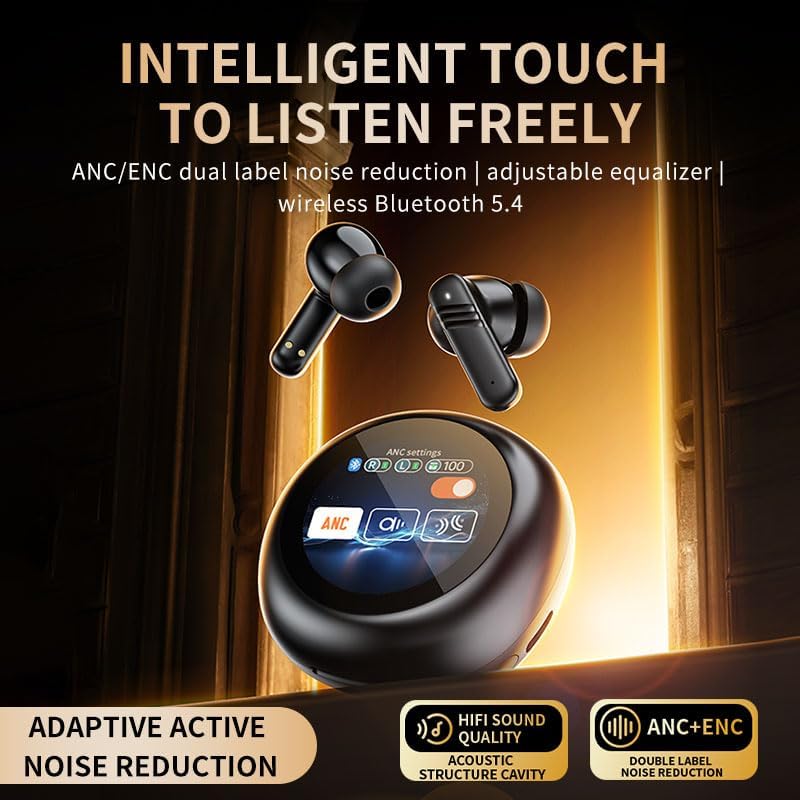 Elevate Your Audio Experience with LX-30 Bluetooth Earbuds: Premium ANC+ENC Noise Cancellation, Touch-Control Interface for Effortless Navigation, and IPX4 Waterproof Design for Ultimate Performance and Compatibility Across Devices