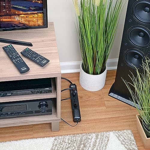 Tripp Lite 6-Outlet Surge Protector Power Strip with 6 ft Cord – 900 Joules of Protection for Home Office & Entertainment Systems, Versatile Connectivity, and Enhanced Safety Features