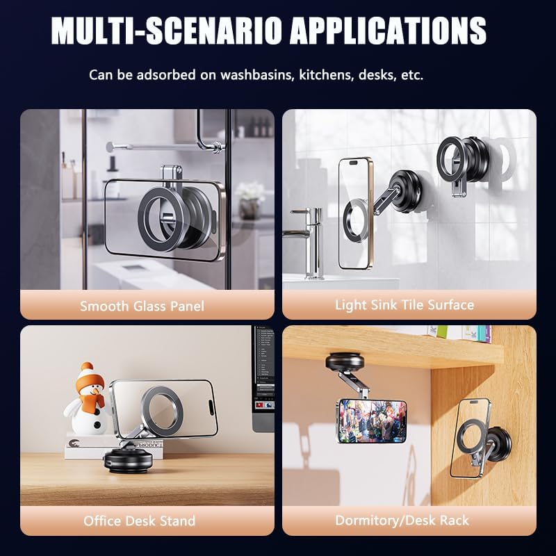 Transform your driving experience with our Advanced Electric Vacuum Magnetic Phone Holder – a 360° Adjustable Suction Cup Mount for All Smartphones. Engineered for maximum safety and efficiency, this innovative car accessory ensures your device is securely accessible while you keep your eyes on the road. Featuring a robust vacuum magnetic grip that withstands even the bumpiest rides, this universal smartphone car holder is compatible with all models. Enjoy effortless installation with its user-friendly one-touch release mechanism. Elevate your connectivity with this sleek and durable phone stand, designed to enhance your driving journey by facilitating easy access to navigation, music, and calls. Ideal for those who prioritize both functionality and style, this mount is a must-have addition to your vehicle’s interior. Optimize your driving experience today with this essential smartphone accessory that seamlessly combines practicality and cutting-edge technology.