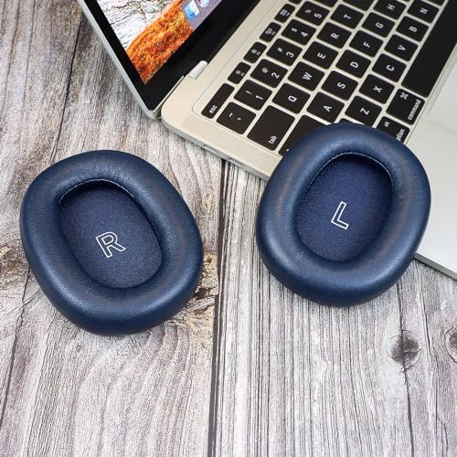 Navy Lambskin Earpads for Bang & Olufsen Beoplay H95 – Premium Comfort Memory Foam Cushions for Superior Noise Isolation and Enhanced Active Noise Cancelling – Ideal Audiophile Headphone Replacement for Unmatched Sound Quality and Style