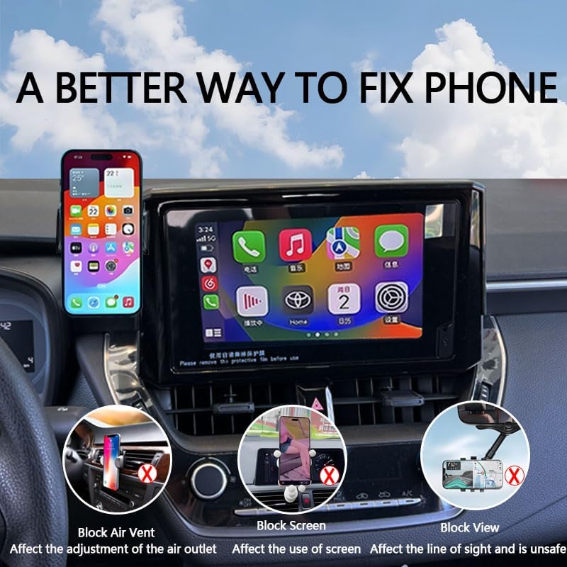 Elevate Your Nissan Driving Experience with the Ultimate 8-Inch Screen Car Phone Holder for 2021-2025 Rogue, 2020-2025 Sentra, and 2019-2025 Altima – Hands-Free, Durable Mount for Seamless Integration and Enhanced Safety, Effortless Installation, and Adjustable Viewing Angles