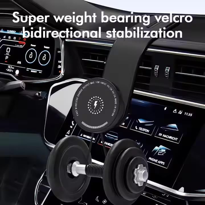 Hands Free Foldable Magnetic Stand Rotation car Dashboard Stand 360 Degree 15W Fast Charge Phone Holder Wireless Charging car Mount – Enhanced Compatibility and Speed