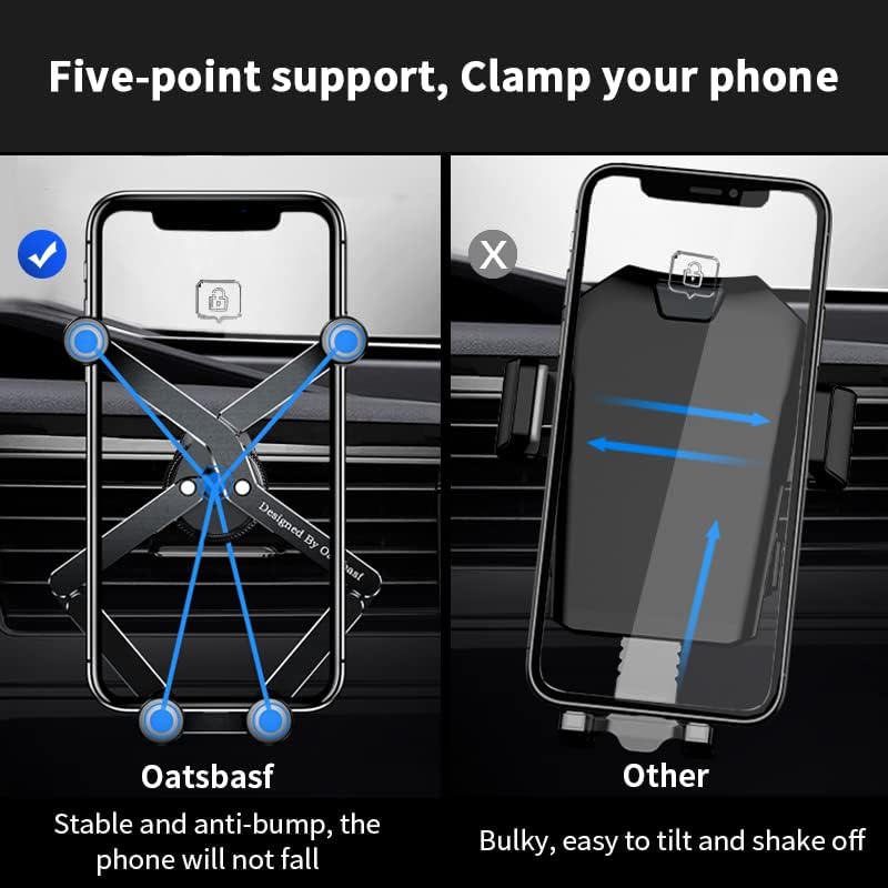 Revolutionize Your Driving Experience with the OATSBASF 360° Rotatable Car Vent Phone and Tablet Mount – Ultimate Compatibility for Samsung Galaxy Z Fold Series, Google Pixel 9 Pro, and i Phone 16, 15, 14 – Effortless Installation, Stylish Design, and Enhanced Safety for Hands-Free Navigation and Connectivity