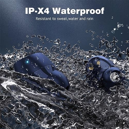 Next-Gen Bluetooth 5.2 Wireless Earbuds for i Phone 16, Samsung S24, and Google Pixel – Ultra-Compact True Wireless Earphones with Touch Control and Built-in Microphone for Optimal Sound Quality and Seamless Connectivity