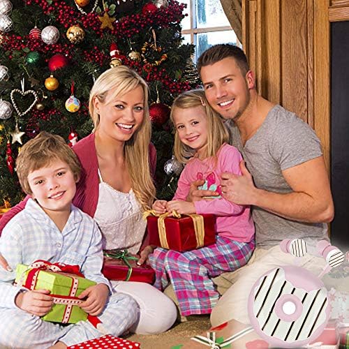 Qear Fun Donut Earbuds for Kids – Adorable Wired Earbuds with Microphone & Stylish Storage Case | Perfect Gift for School Girls and Boys | Enhanced Sound Quality & Volume-Limiting Safety Features | Tangle-Free Design for Music & Gaming Enthusiasts