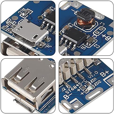 Ultra-Fast Type-C USB Boost Converter Module – 4-Pack 5 V 3.1 A High-Efficiency Charging Kit with Integrated Switch & LED Status Light for Enhanced Mobile Power Bank Functionality and Versatile Device Support