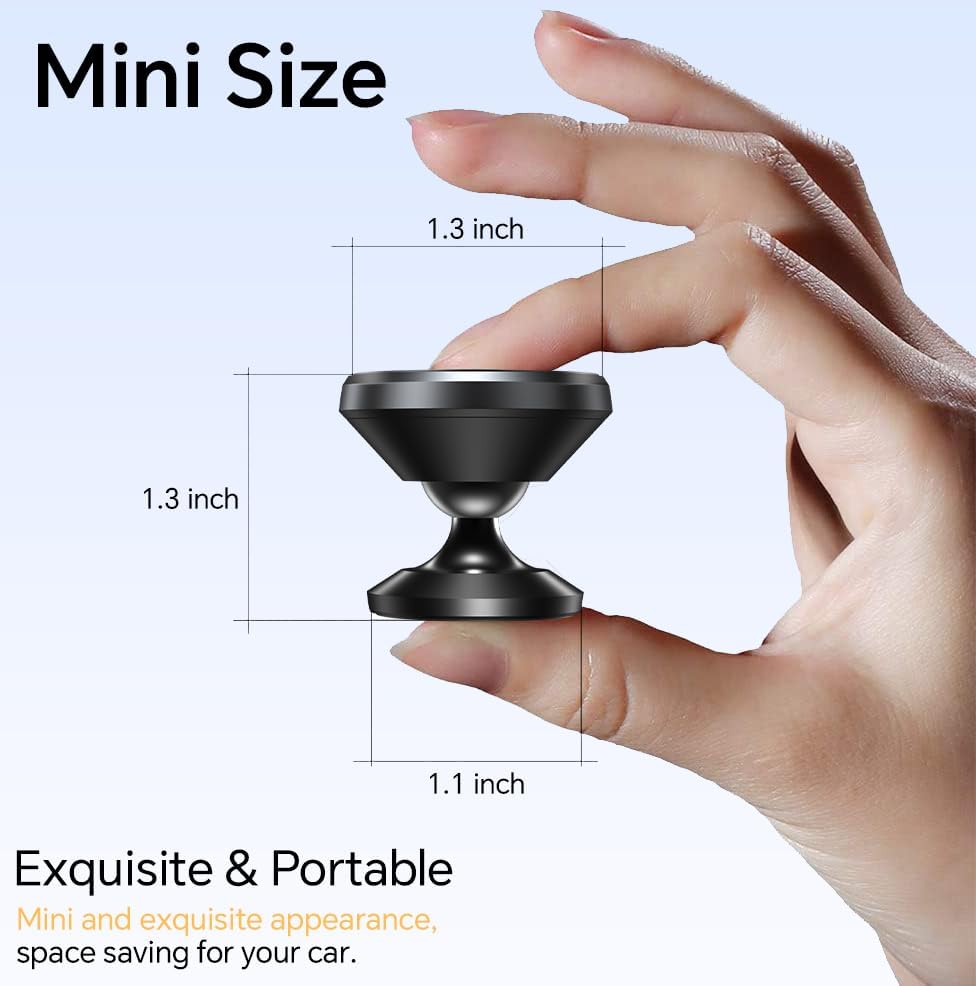 Dual-Pack Magnetic Car Phone Holder – Ultimate Dashboard Mount for i Phone 16 Pro Max, 15, 14, 13, 12 – Strong Magnet & 4 Metal Plates for Unmatched Stability – Effortless Installation & Hands-Free Navigation – Enhance Driving Safety with Innovative Design