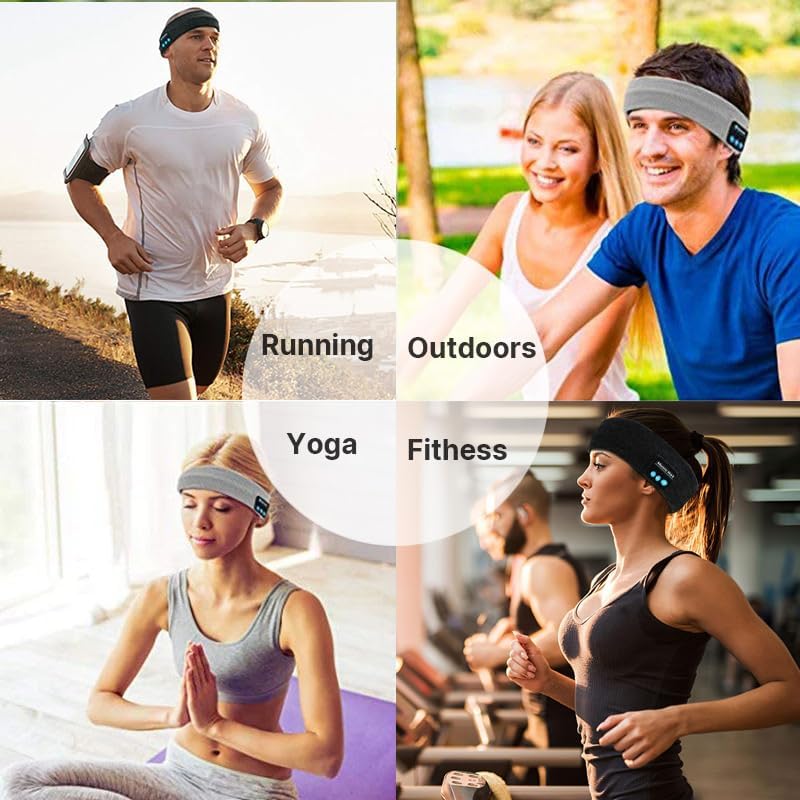 Wireless Bluetooth Sleep Headband Headphones – Ultra-Thin HD Speakers for Comfort and Quality Sleep, Perfect for Meditation, Travel, and Active Lifestyles – Enhance Your Sleep and Focus with Premium Sound