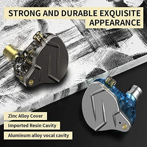 Elevate Your Listening Experience with Linsoul KZ ZSN Pro Dual Driver In-Ear Monitors – Premium 1 BA + 1 DD Hybrid Earbuds with Durable Zinc Alloy Design and Detachable 2-Pin Cable for Hi-Fi Sound Quality and Enhanced Device Compatibility, Perfect for Audiophiles and Casual Listeners Alike