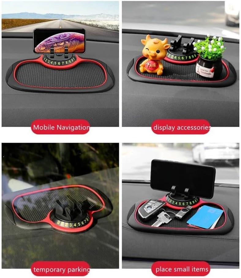 Revolutionary Non-Slip Car Dashboard Mat – Versatile Universal Phone Holder in Elegant Red – Ultimate Device Safety & Accessibility for Smartphones, Keys, and Essentials – Lightweight, Hassle-Free Installation & Maintenance – Enhance Your Driving Experience with This Premium Auto Accessory