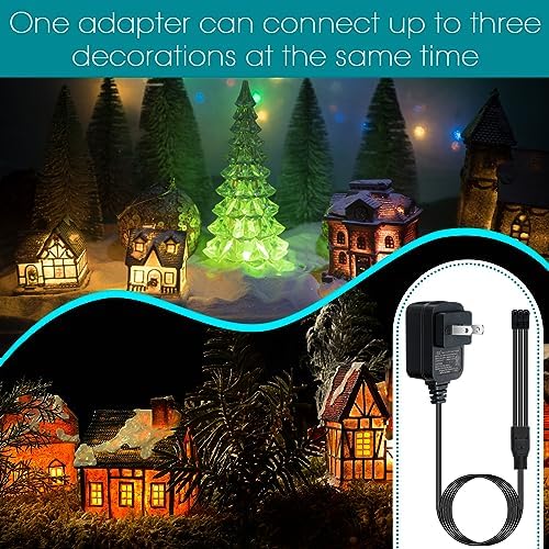 Umigy Dual Pack 4.5 V AC/DC Power Adapter for Lemax Holiday Lighting – Reliable Power Supply for Christmas Micro Displays, Enhanced Compatibility & Performance for Effortless Decor Setup
