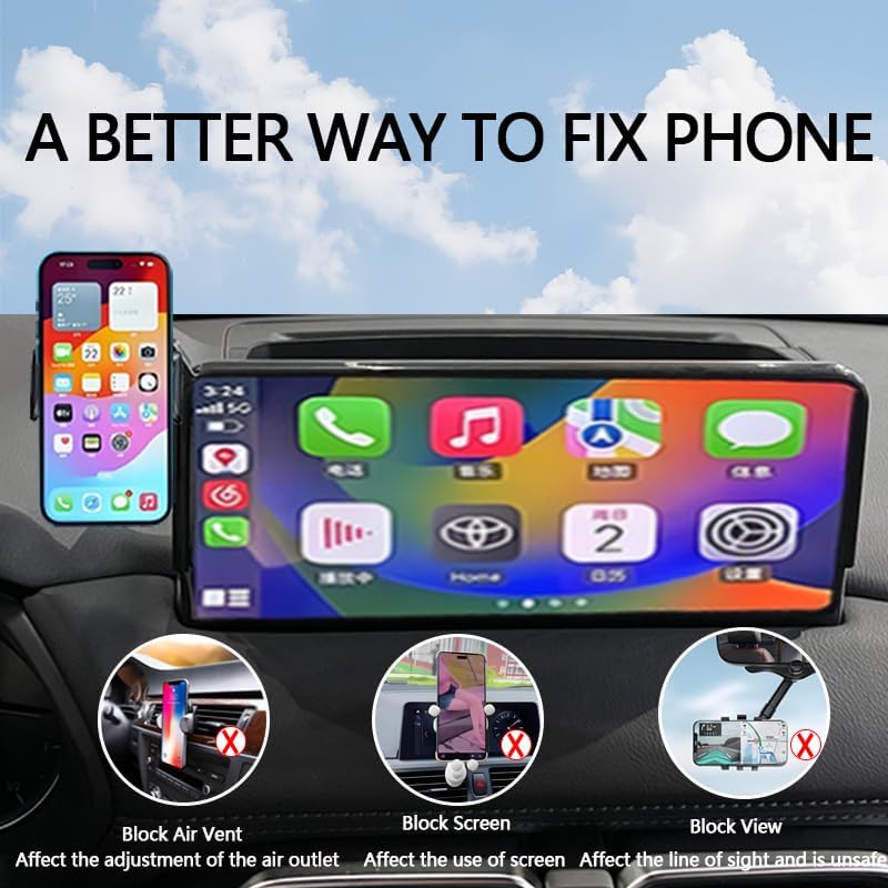 Elevate Your Nissan Driving Experience with the Ultimate 8-Inch Screen Car Phone Holder for 2021-2025 Rogue, 2020-2025 Sentra, and 2019-2025 Altima – Hands-Free, Durable Mount for Seamless Integration and Enhanced Safety, Effortless Installation, and Adjustable Viewing Angles