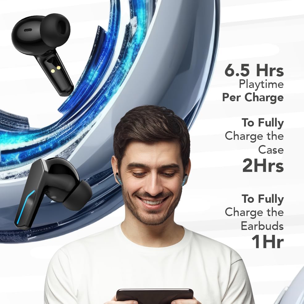 Revolutionize Your Gaming with My Joy Cool Wireless Earbuds – Premium Bluetooth Earphones Featuring Advanced Active Noise Cancelling, Ergonomic Comfort for Long Sessions, Enhanced Sound Quality, and Unmatched Battery Life in Sleek Black Design for Gamers Seeking the Ultimate Audio Experience