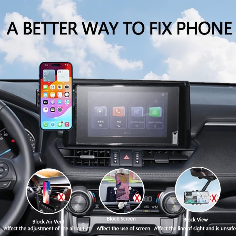 Elevate Your Nissan Driving Experience with the Ultimate 8-Inch Screen Car Phone Holder for 2021-2025 Rogue, 2020-2025 Sentra, and 2019-2025 Altima – Hands-Free, Durable Mount for Seamless Integration and Enhanced Safety, Effortless Installation, and Adjustable Viewing Angles
