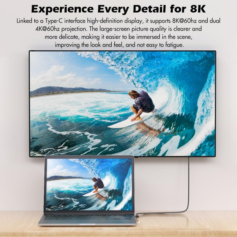 Elevate Your Connectivity with a 6-Foot USB4 Cable – Ultra-Fast 40 Gbps Data Transfer, 8 K HD Display Support, and 240 W Rapid Charging – Flexible 90-Degree Right Angle USB-C Design for Optimal Performance in Tight Spaces and Seamless Compatibility with Thunderbolt 3 & 4 Devices