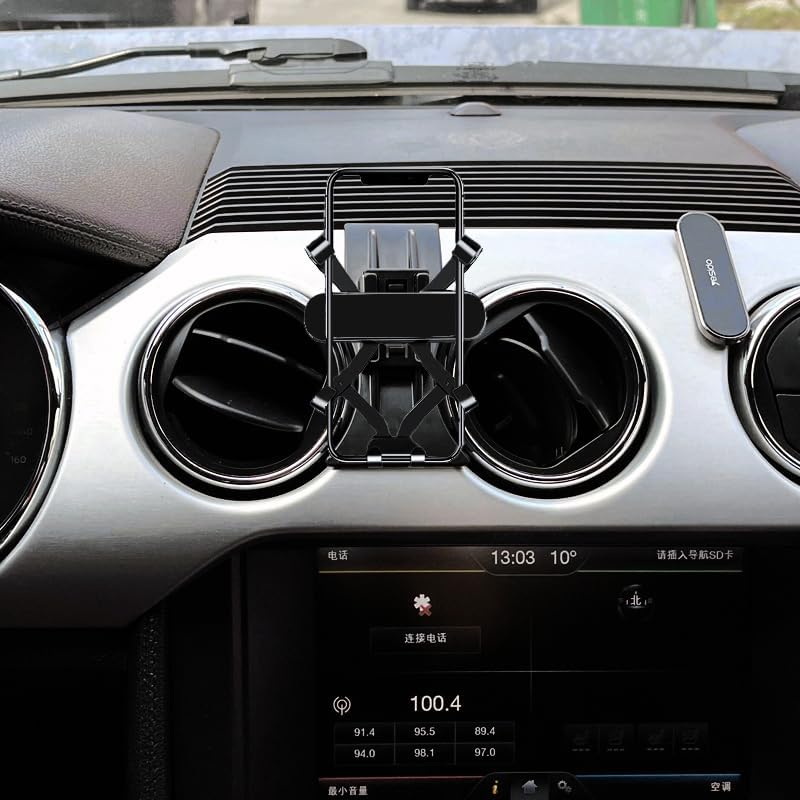 Ford Mustang 2015-2023 Smartphone Holder – Premium Vent-Mounted Cradle for Secure and Convenient Access – Ideal for All Models – Effortless Installation, Adjustable Viewing Angles, and Durable Design – Ultimate Driving Companion for Navigation and Hands-Free Calls