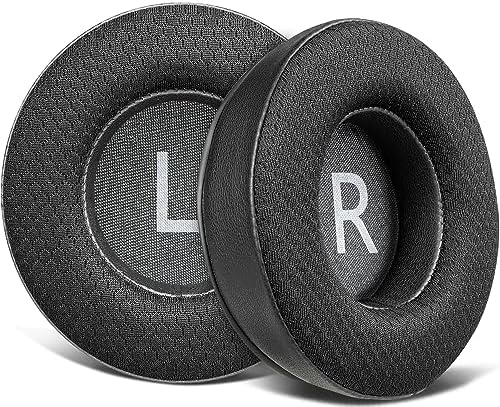 Premium SOULWIT Mesh Earpads for JBL Synchros E50, E50 BT, S500, S700 Wireless Headphones – Ultimate Noise Isolation and Comfort Upgrade in Stylish Black Gold – Durable Replacement Cushions for Enhanced Audio Experience