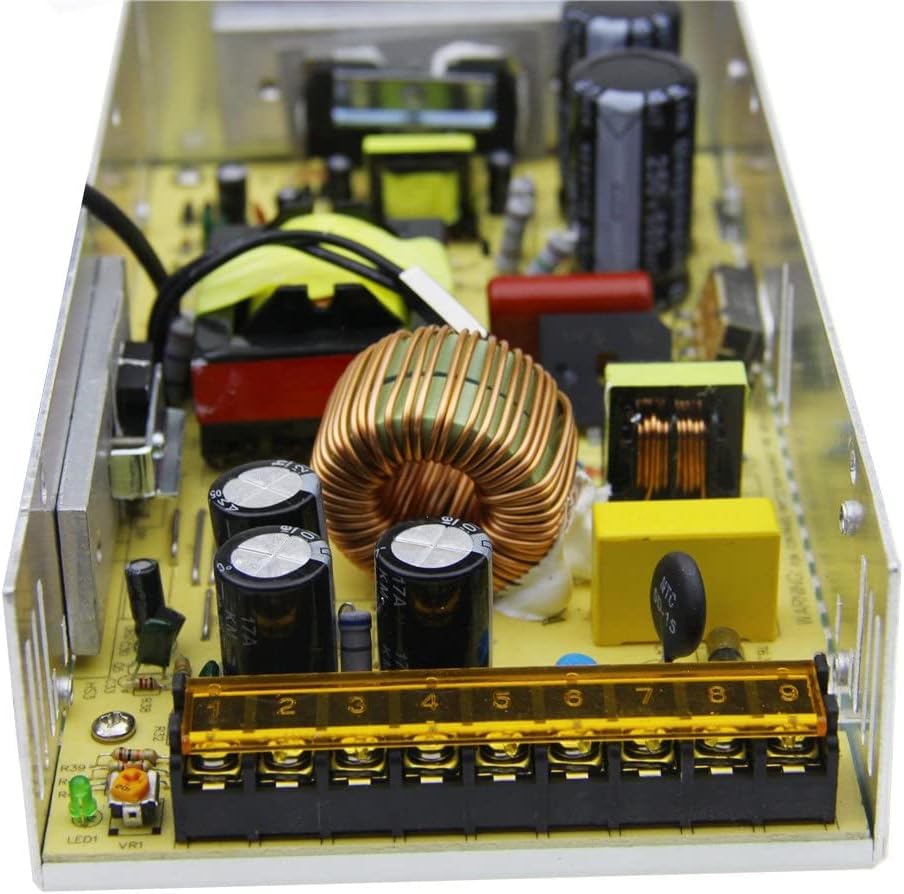 High-Efficiency 24 V 10 A AC to DC Power Supply Adapter – Versatile 240 W Switching Converter for LED Strip Lighting and CCTV Security Systems – Reliable, Compact Design with Safety Features for Enhanced Device Longevity