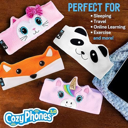 Charming Panda-Themed Bluetooth Headphones for Toddlers – Safe Volume Control Wireless Earphones with Versatile 3.5 mm Connectivity – Perfect Travel Accessory for Kids – Lightweight Comfort for All-Day Enjoyment