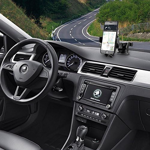 i Ottie Easy One Touch 3 Car Phone Mount for i Phone XS Max & Samsung Galaxy S Series – Premium Adjustable Viewing Angles with Strong Suction for Enhanced Safety & Universal Compatibility
