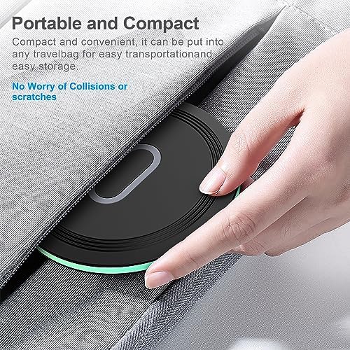 Effortless 15 W Fast Wireless Charging Pad for Samsung Galaxy & Google Pixel – Sleek Black Charging Station with Adapter for Z Flip, Z Fold, S Series, and Pixel 9 a/8/7 – Ultimate Compatibility and Speed for Modern Devices – Tangle-Free Solution for Home and Travel