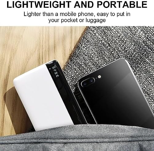 SLu B 12000 m Ah Power Bank – Ultra-Slim Fast Charging Portable Charger with LED Display, Compatible with i Phone, Samsung & Tablets – Reliable On-the-Go Battery Pack for Effortless Device Management and Enhanced Power Solutions