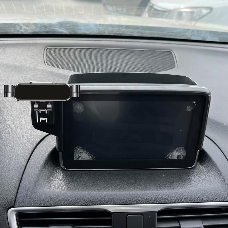 Mazda 3 Car Phone Holder (2014-2024) – Premium Vent Mount for 7-Inch Navigation Screens – Hands-Free Access for Calls & GPS – Adjustable Cradle for All Phone Sizes – Durable & Stylish Interior Accessory for Safe Driving Solutions