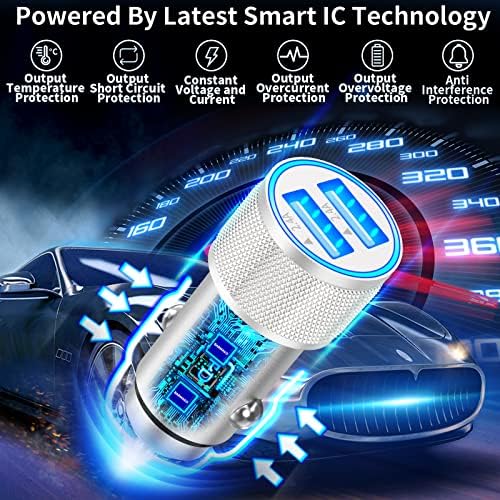 BARMASO 72 W Dual PD Power USB-C Car Charger 2-Pack – MFi Certified Fast Charging Solution for i Phone 16/16 Pro/16 Pro Max & Galaxy S24/S23 – Ultimate Compatibility & Safety Features for On-the-Go Power