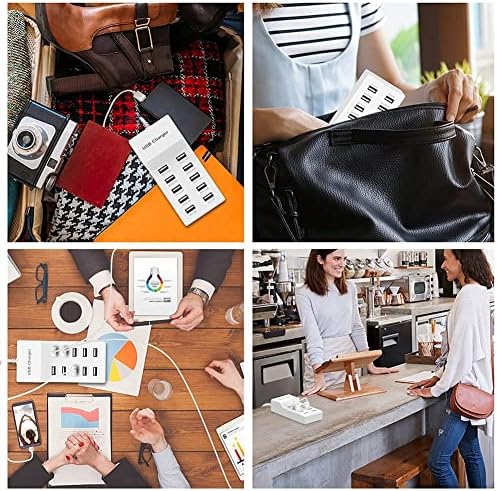 High-Performance 10-Port USB Charging Station with Smart Auto Detect Technology – Rapid Power Hub for Family and Office Use – Safety-Certified Multi-Device Charger for Laptops, Tablets, and Smartphones – Optimize Your Charging Efficiency Today