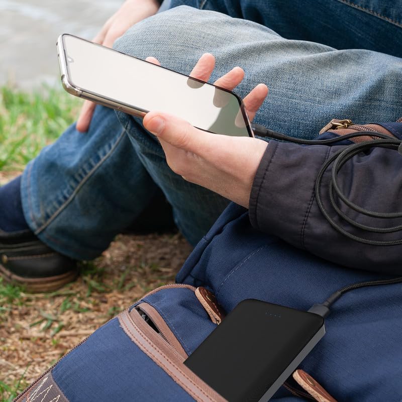 Miady 2-Pack 10000 m Ah Slim Dual USB Portable Power Bank with Type-C Fast Charging – Ultimate Backup Solution for i Phone 16/15/14/13, Galaxy S24/22, i Pad, and Android Devices (Vibrant Red & Blue) – Stay Connected Anywhere!
