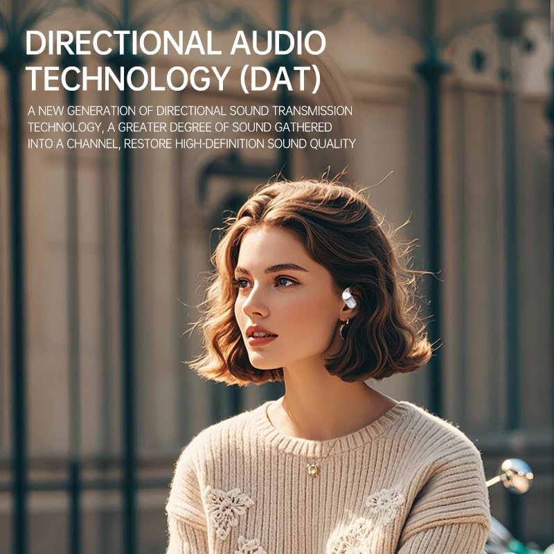 Next-Gen Open Ear Bluetooth 5.4 Earbuds with Touch Control – Waterproof Wireless Headset for i OS/Android – Unmatched Sound Clarity and Comfort for Active Lifestyles and Everyday Use