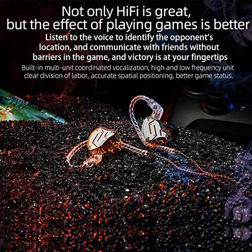 KZ ZS10 Pro Wired In-Ear Monitors – Premium 4 Balanced Armature & 1 Dynamic Driver Earbuds with Stainless Steel Design, Detachable Cable – Superior Audio Performance for Audiophiles & Musicians (Matte Black, Microphone-Free) – Unrivaled Sound Clarity and Comfort