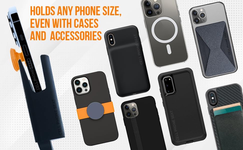 Universal Cup Holder Phone Mount for Cars & Trucks – Hands-Free Convenience, Fits All Phone Sizes & Cases, Made in USA, 2-Pack Black – Ideal for Navigation and Charging Access