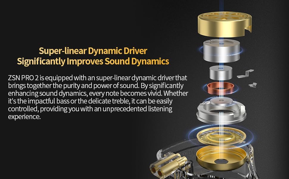 Elevate Your Audio Experience with KZ ZSN Pro X Wired Earbuds – Premium Hybrid IEMs Featuring 1 BA & 1 DD for Rich Bass and Crystal Clear Sound, Ergonomic Comfort for All-Day Wear, Detachable Cable for Personalization, Perfect for Musicians and Audiophiles, Stylish Gold Finish Enhancing Device Compatibility