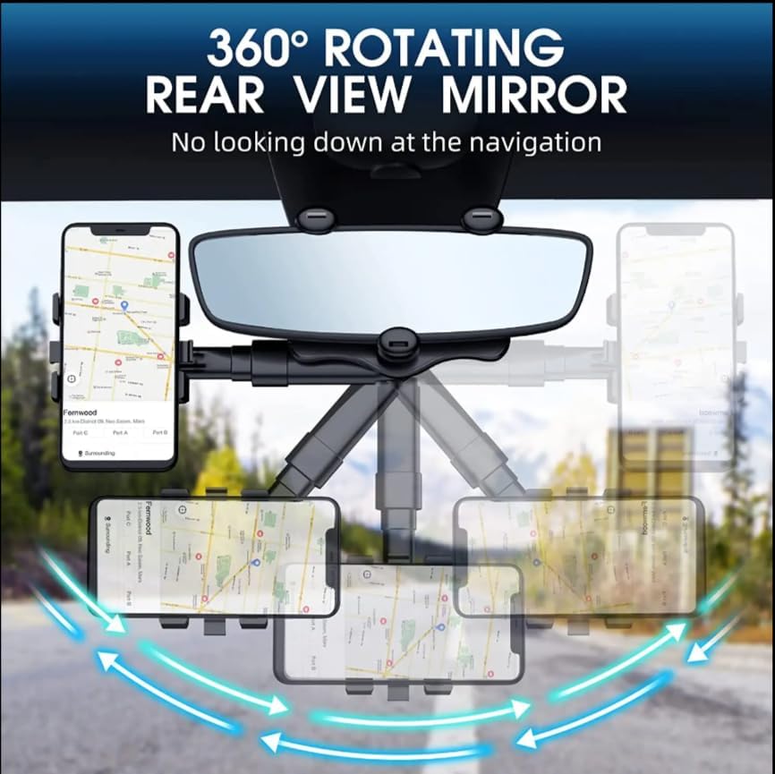 Flexible Gooseneck Magnetic Phone Holder for Car – 12-Inch Suction Cup Mount for Safe Hands-Free Navigation and Communication, Universal Compatibility for All Smartphones