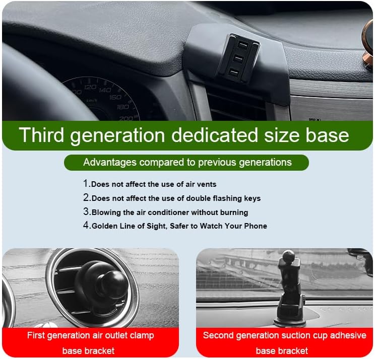 Car Phone Holder for Subaru Outback/Legacy Auto Accessories [Only for 2010-2014 Outback/Legacy] [Auto Lock Hands Free Cell Phone Mount Car fits for iPhone & All Smartphones] – Enhanced Compatibility and Speed
