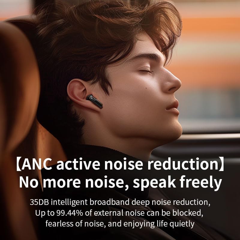 Transform Your Soundscape with LX-20 ANC/ENC Bluetooth Earbuds – Exceptional High-Fidelity Audio, State-of-the-Art Noise Cancellation, Waterproof Durability, and Intuitive Touch Controls for Seamless Listening and Connectivity