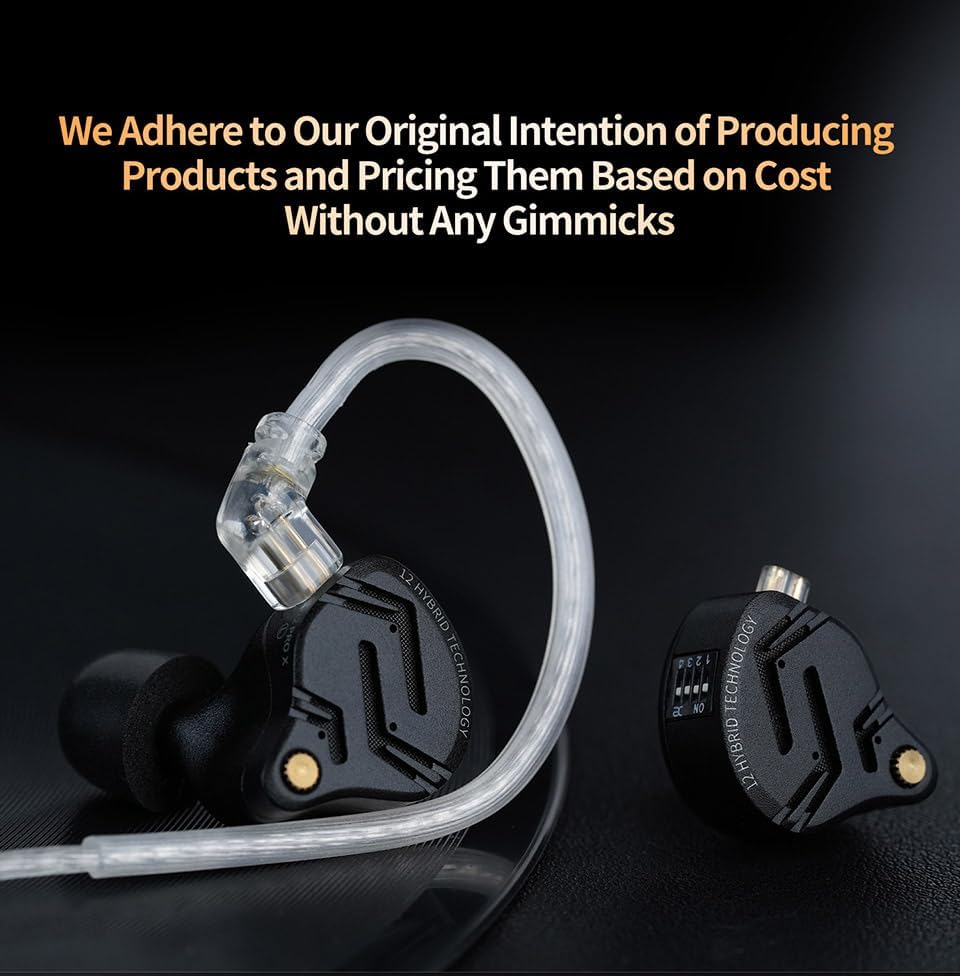 Discover the KZ ZS10 PRO Wired Gaming Earbuds – the Ultimate In-Ear Monitors with Advanced 4 BA + 1 DD Drivers for Audiophile-Level Sound Quality and Gaming Precision. Engineered with Superior Noise Cancelling Technology, these Ergonomically Designed Earbuds Feature a Detachable 2-Pin Cable for Effortless Replacement and Enhanced Compatibility Across Devices. Experience Unmatched Comfort During Extended Sessions, Thanks to Their Snug Fit, While the Built-In Microphone Facilitates Seamless Communication for Gaming or Calls. Immerse Yourself in Rich, Detailed Audio Like Never Before – Elevate Your Listening Experience with KZ ZS10 PRO, Where Exceptional Sound Meets Durable Craftsmanship. Perfect for Gamers and Music Enthusiasts Seeking High-Performance Earbuds That Deliver on Every Level.
