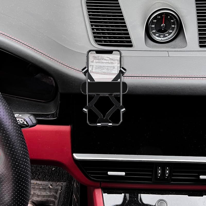 Sleek and Secure Car Phone Mount for 2016-2017 Porsche Cayenne – Effortless Vent Installation & Adjustable Angles for Ultimate Driving Convenience – Premium Accessory for All Smartphone Models, Enhancing Aesthetic Appeal and Safety